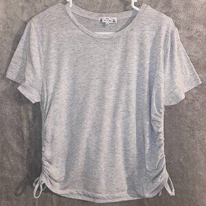 Gray Crop Tee